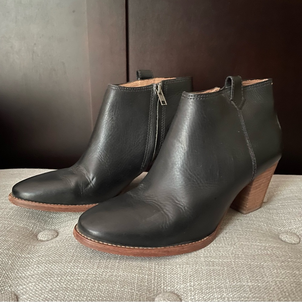 Madewell Black Leather Billie Boot